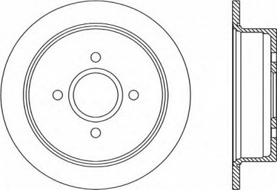 OPEN PARTS bdr118710 -  Тормозной диск